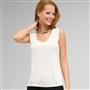 Scoop Neck Shell, Ivory, small