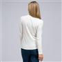 Long Sleeve Appliqued Crew Neck, Sugar, small