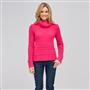 Wool Blend Turtle Neck Sweater, Begonia Pink, small
