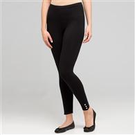 Capri Leggings with Snap Button Detail, Black, medium