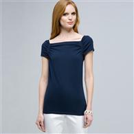 Square Neck Top, Admiral Navy, medium