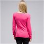 Long Sleeve Embellished Boat Neck Top, Begonia Pink, small