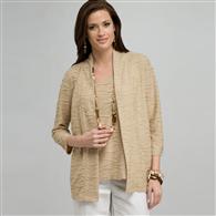 Open Front Cardigan, Toast, medium