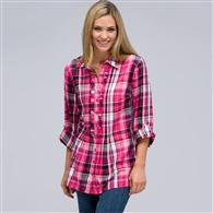 Roll Sleeve Shirt, Multi, medium