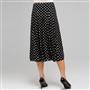 Show Stopper Dot Print Skirt, Black & Ivory, small