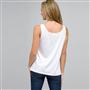 Scoop Neck Tank With Embroidery, White, small