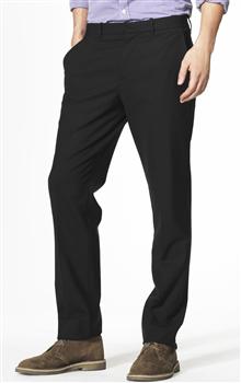 Microcheck Straight Leg Trousers, Light Black, large