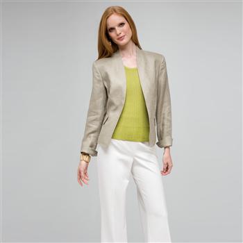 Textured 2 Pocket Jacket, Stone, large