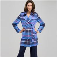Trench Coat, Blue Fox Multi, medium