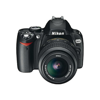 Nikon D60 Digital SLR Camera w/18-55mm Lens, , large